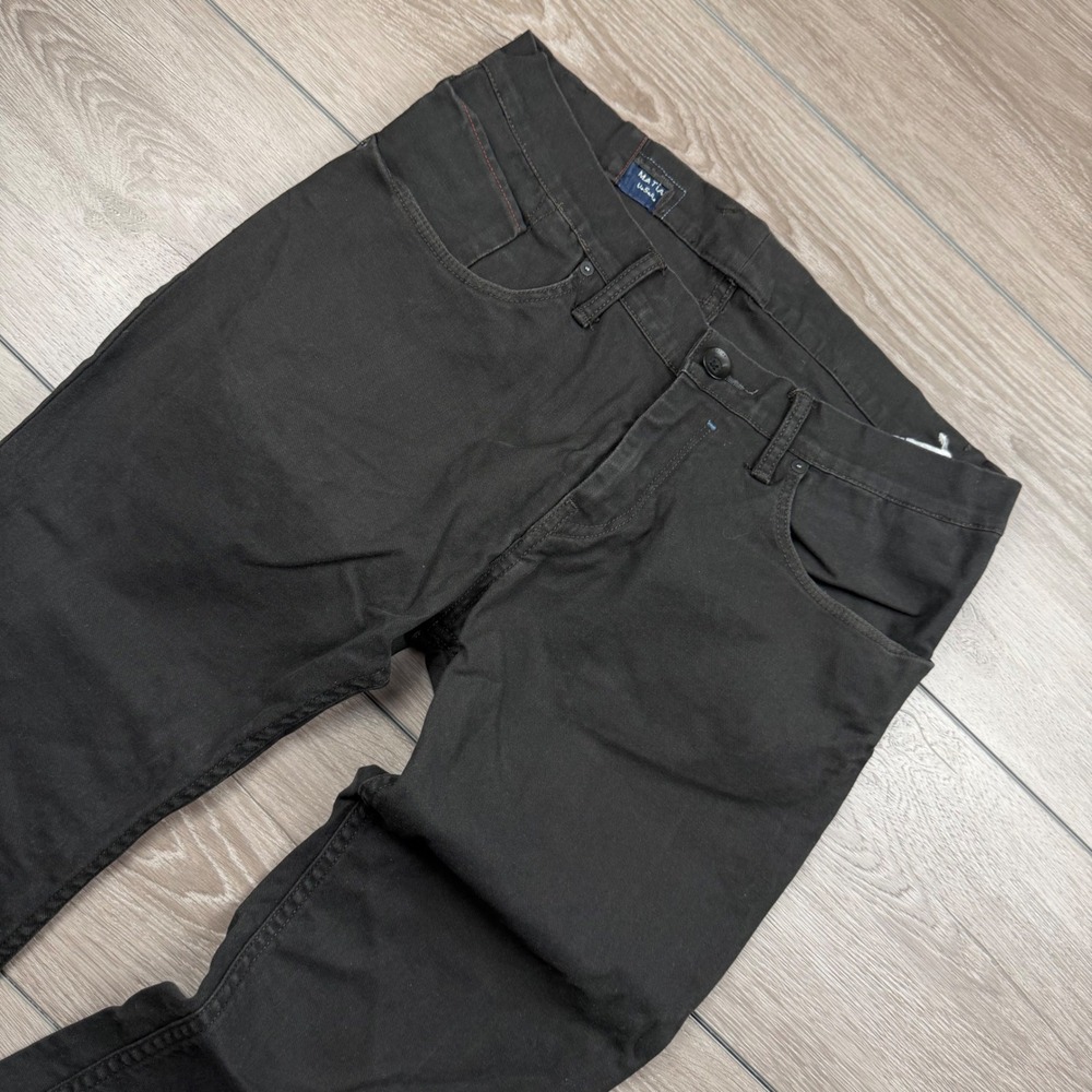 Matias Mens Jeans Straight Leg 100% Cotton Black 33